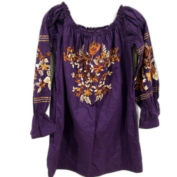 Free People Women's Fleur De Jour Cotton Embroidered Mini Dress, Size XS - NWT - Picture 2 of 8